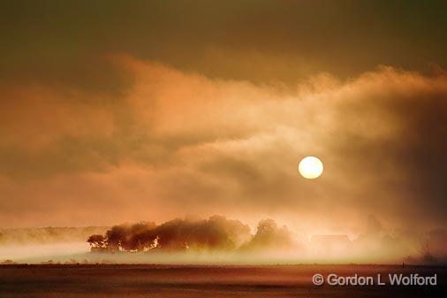 Foggy Sunrise_19925.jpg - Rideau Canal Waterway photographed near Smiths Falls, Ontario, Canada.